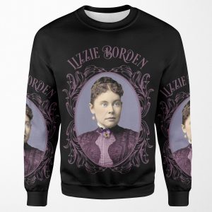 Lizzie Borden Purple Dress And Pansy Brooch All-over-print Unisex Sweatshirt