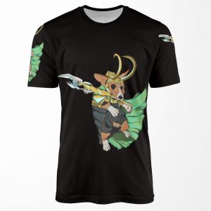 Loki Corgi Of Asgard All-over-print T-shirt