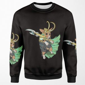 Loki Corgi Of Asgard All-over-print Unisex Sweatshirt