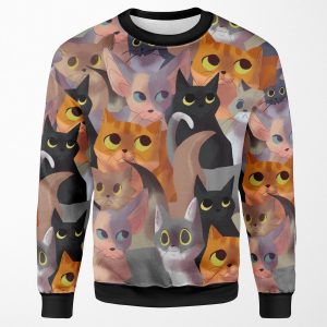 Lotsa Cats All-over-print Unisex Sweatshirt