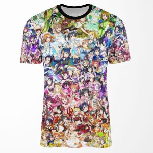 Love Live Rainbow All-over-print T-shirt