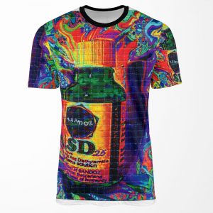 Lsd 25 Sandoz Vial Blotter Art All-over-print T-shirt