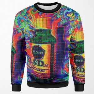 Lsd 25 Sandoz Vial Blotter Art All-over-print Unisex Sweatshirt