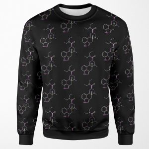 Lsd Molecule Psychedelic All-over-print Unisex Sweatshirt
