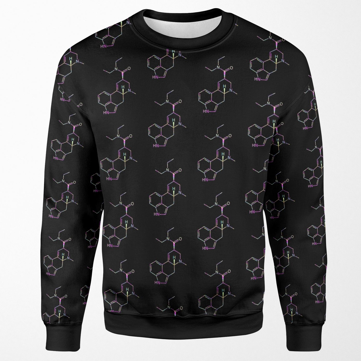 Lsd Molecule Psychedelic All-over-print Unisex Sweatshirt