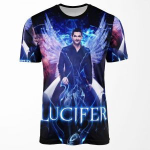 Lucifer Morningstar Devil Vs Angel All-over-print T-shirt