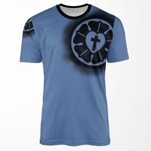 Luther Rose Stencil All-over-print T-shirt