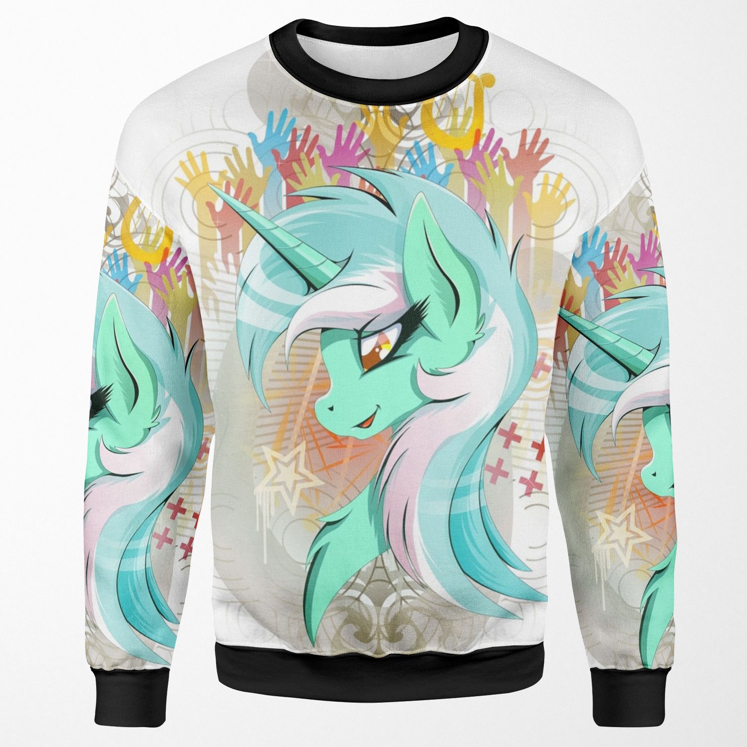 Lyra Heartstrings Card Edition All-over-print Unisex Sweatshirt