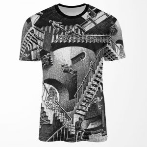 M C Escher Relativity All-over-print T-shirt