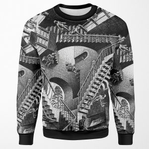 M C Escher Relativity All-over-print Unisex Sweatshirt