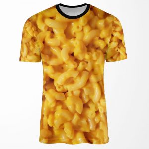 Mac N Cheesey All-over-print T-shirt