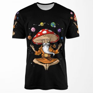 Magic Mushroom Buddha All-over-print T-shirt