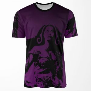 Magic Planeswalker Profile Liliana Vess Abstract All-over-print T-shirt