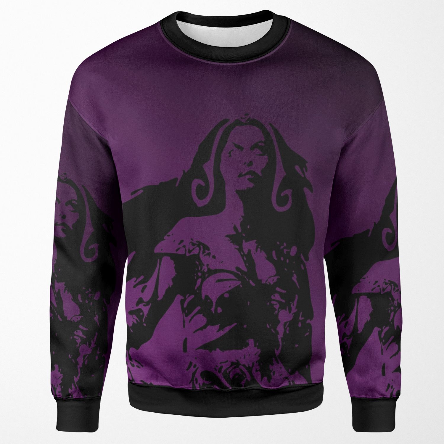 Magic Planeswalker Profile Liliana Vess Abstract All-over-print Unisex Sweatshirt