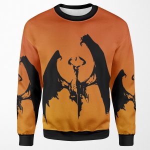 Magic Planeswalker Profile Nicol Bolas Abstract All-over-print Unisex Sweatshirt