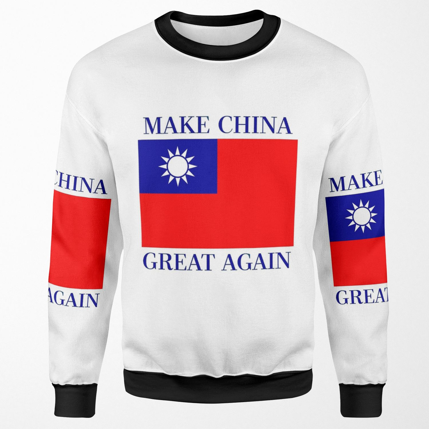 Make China Great Again Kmt Republic Of China All-over-print Unisex Sweatshirt