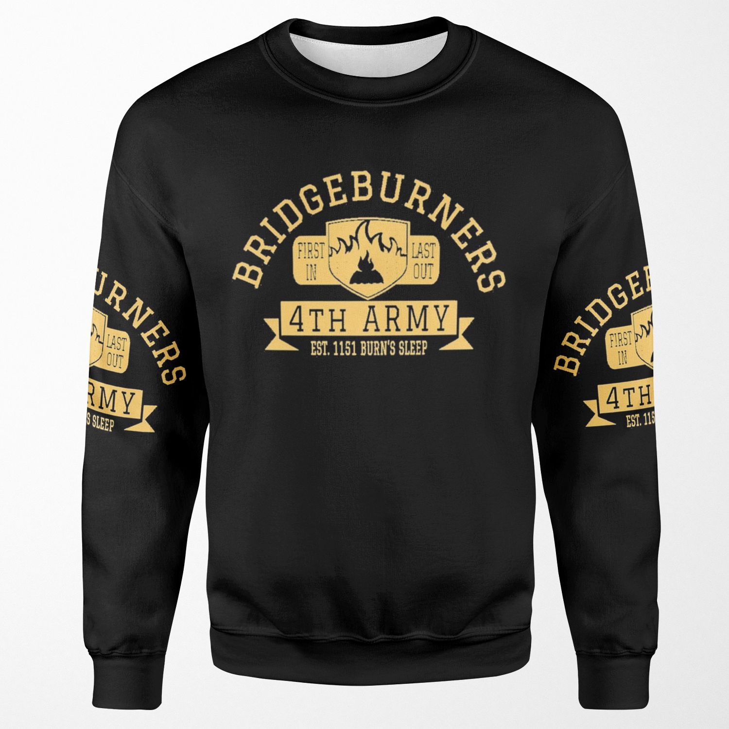 Malazan Bridgeburners Army Gold All-over-print Unisex Sweatshirt
