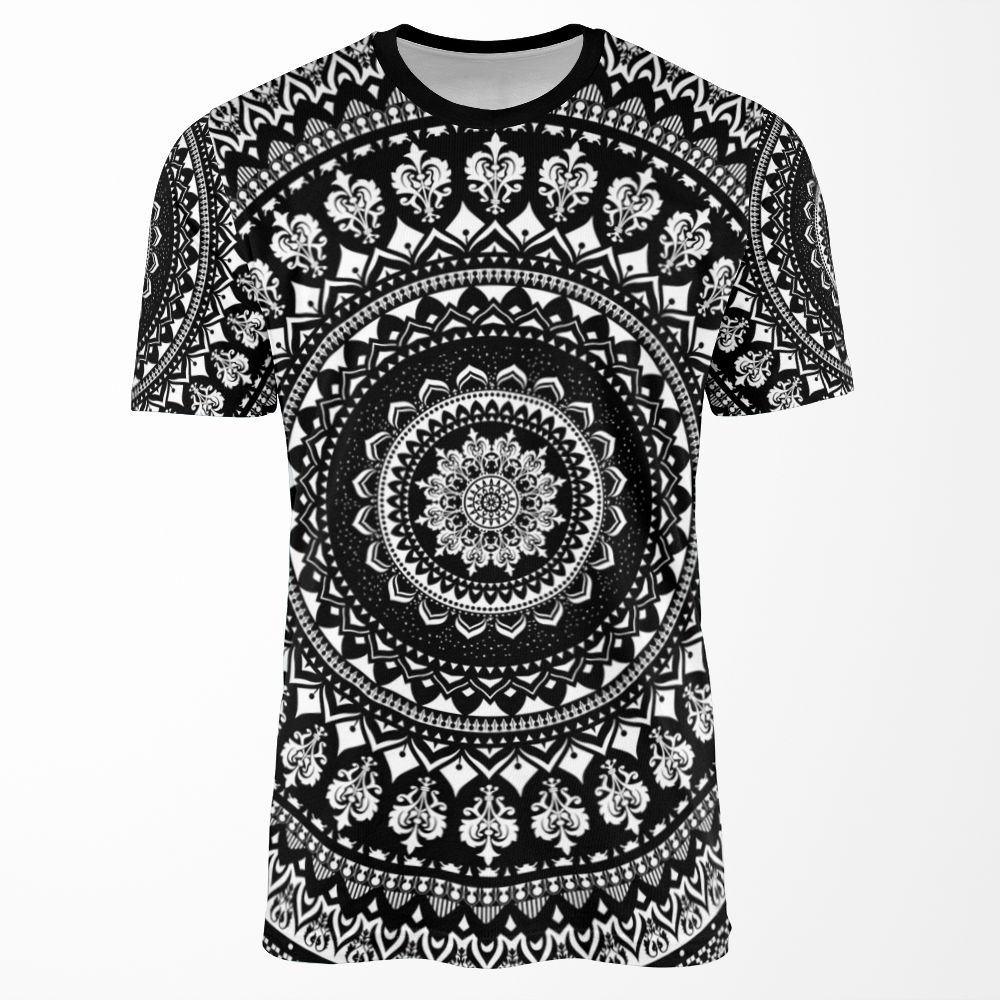 Mandala Monochrome 2 All-over-print T-shirt