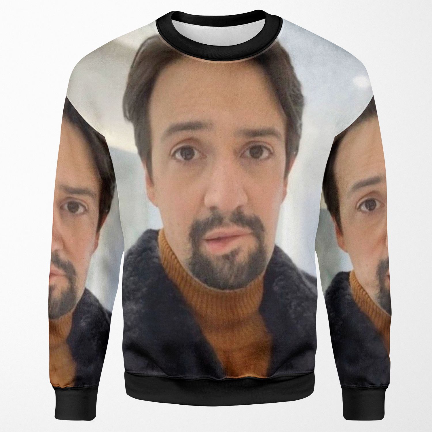 Manuel Miranda Lip Bite Meme All-over-print Unisex Sweatshirt