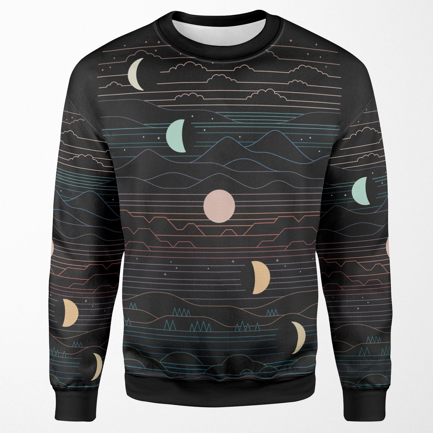 Many Moons All-over-print Unisex Sweatshirt