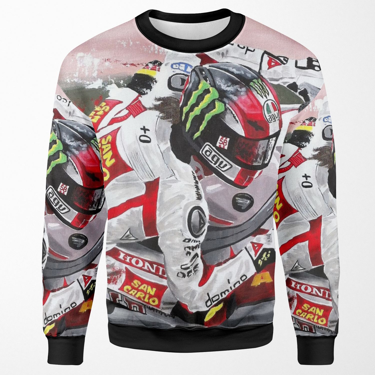 Marco Simoncelli By Greg Tillett All-over-print Unisex Sweatshirt