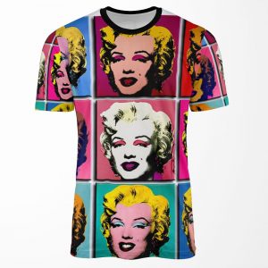 Marilyn Abstract Art Deco Pop Art Print All-over-print T-shirt