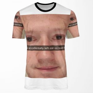 Mark Zuckerberg Snapchat Meme All-over-print T-shirt