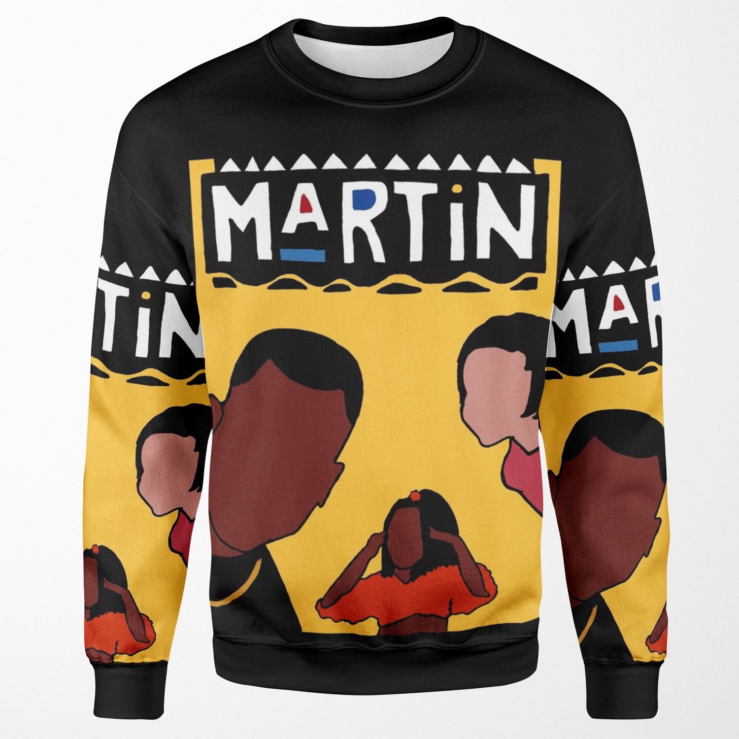 Marty Mar Yellow All-over-print Unisex Sweatshirt