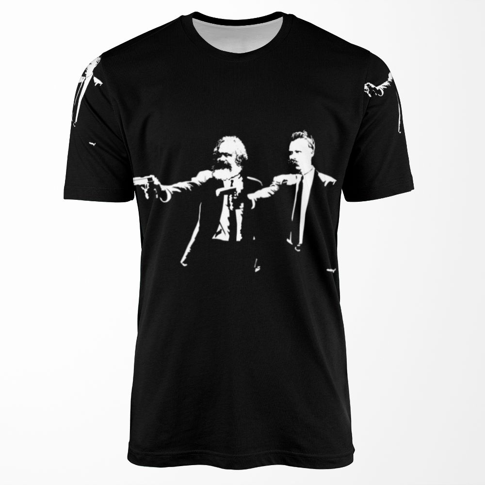 Marx And Nietzsche Fun Philosophy Shirt All-over-print T-shirt