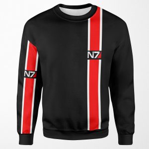 Mass Effect N7 Red All-over-print Unisex Sweatshirt