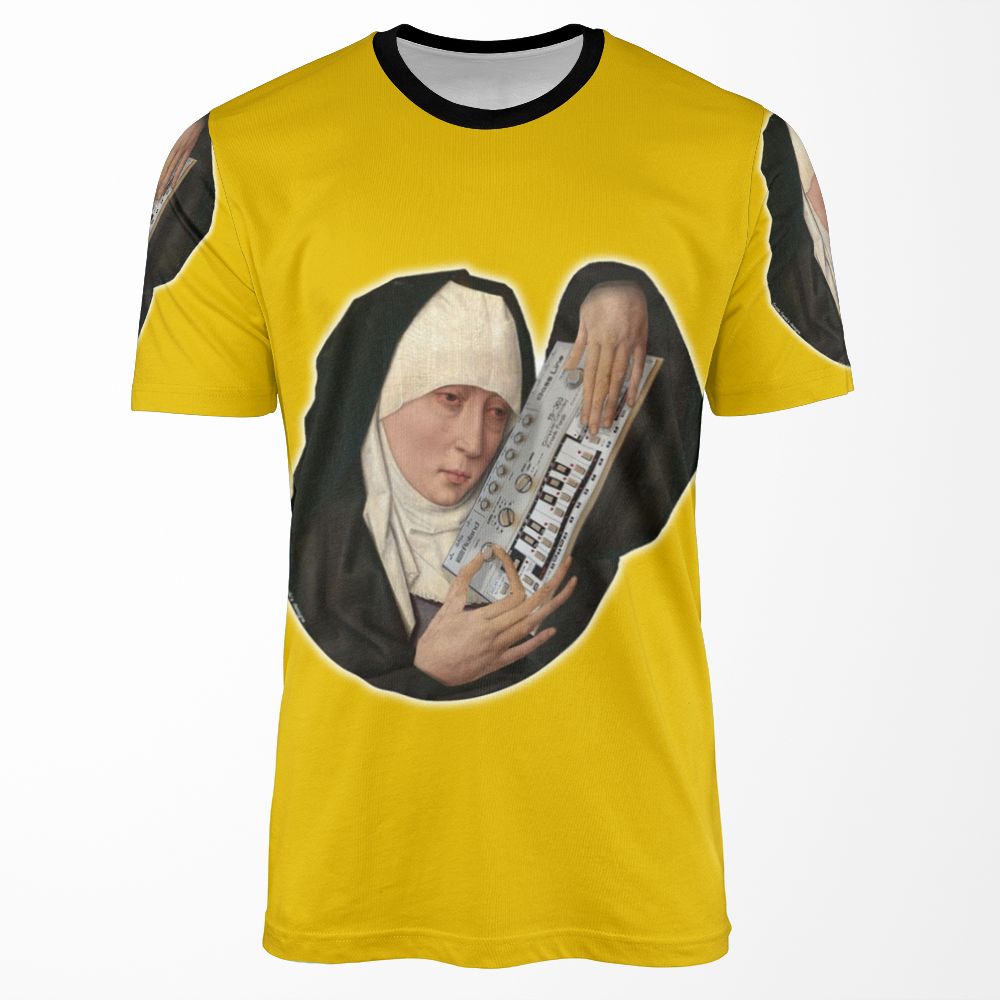 Mater Dolorosa Meets Roland Tb 303 By Frank Fonik Original Hd All-over-print T-shirt
