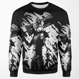Materia Buster Ffvii Remake Cloud Strife All-over-print Unisex Sweatshirt