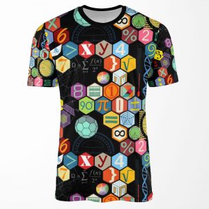 Math In Black All-over-print T-shirt