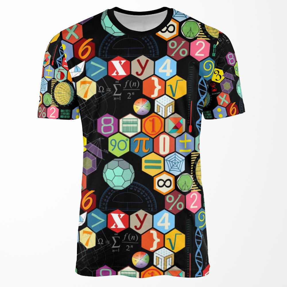 Math In Black All-over-print T-shirt