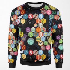 Math In Black All-over-print Unisex Sweatshirt