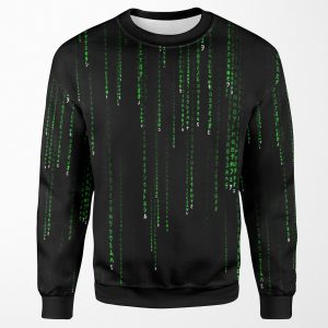 Matrix Green All-over-print Unisex Sweatshirt