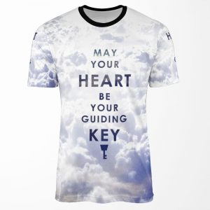 May Your Heart Be Your Guiding Key Background Version All-over-print T-shirt