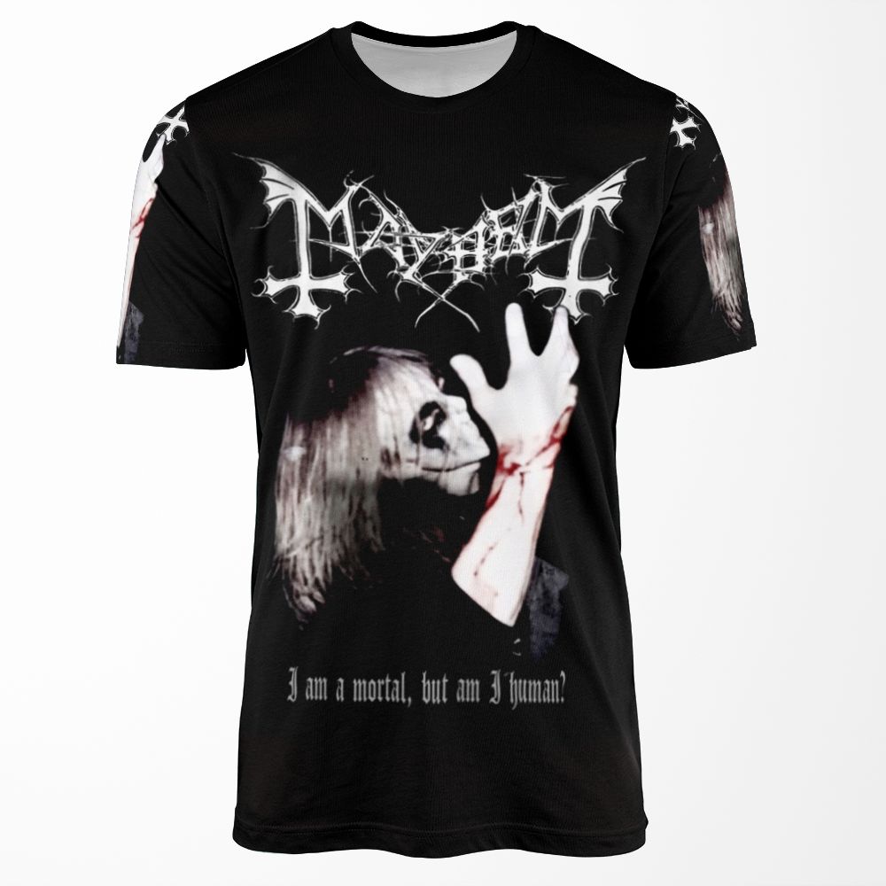 Mayhemmayhem Tee Mayhem Inspired Merch Black Metaldead All-over-print T-shirt