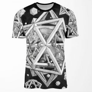 Mc Escher Halftone All-over-print T-shirt