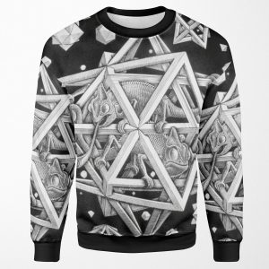 Mc Escher Halftone All-over-print Unisex Sweatshirt