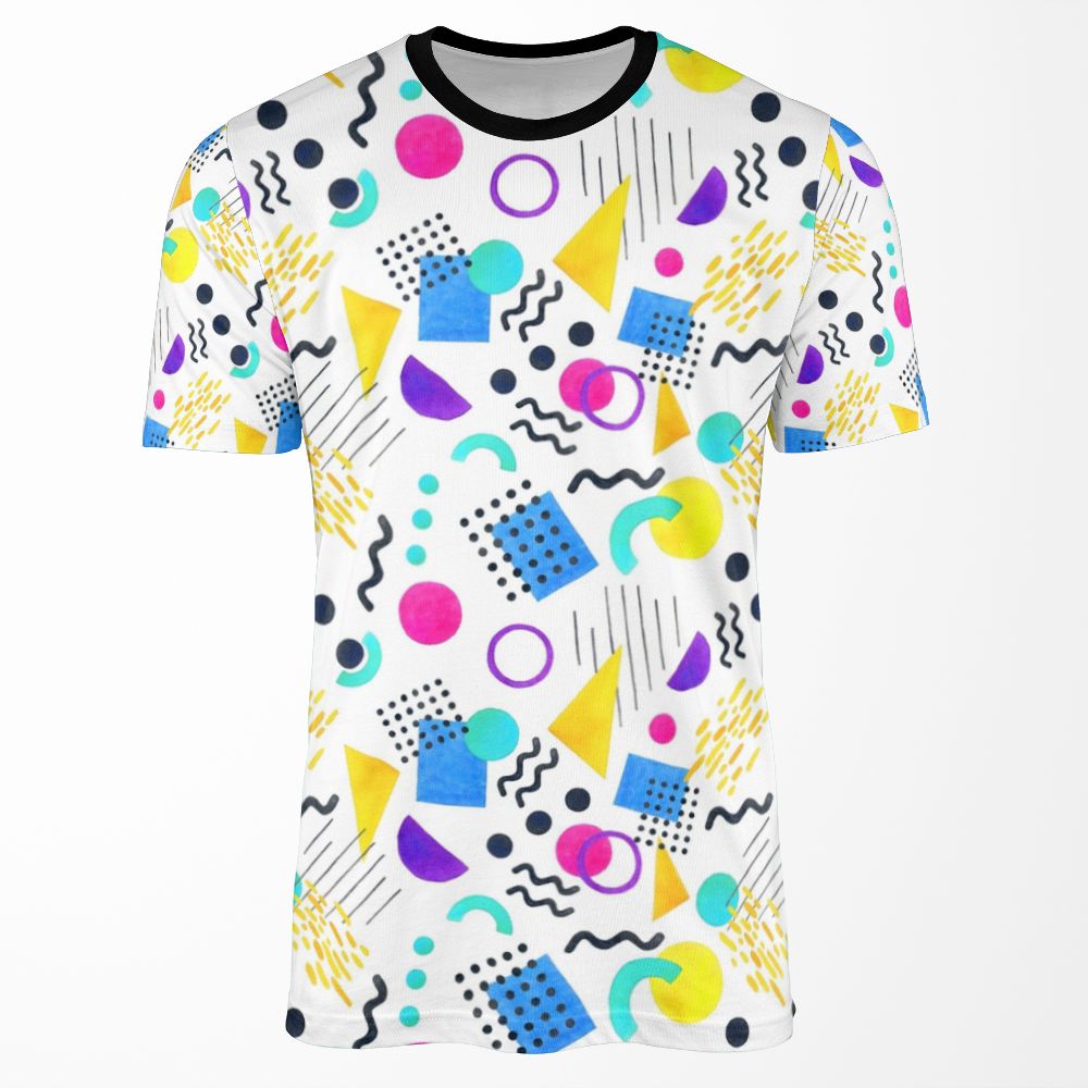 Memphis Style All-over-print T-shirt