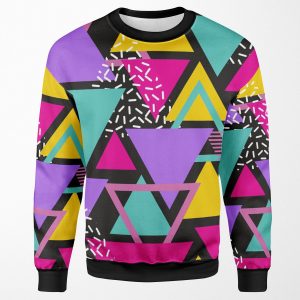 Memphis Triangles All-over-print Unisex Sweatshirt
