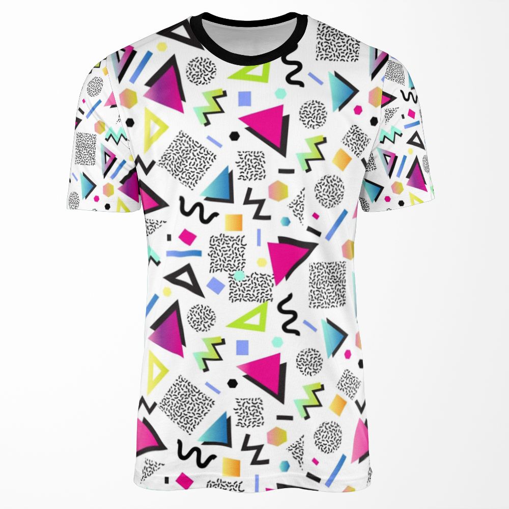 Memphis White All-over-print T-shirt