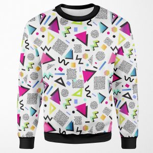 Memphis White All-over-print Unisex Sweatshirt