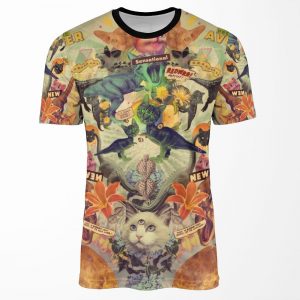Meowosaurus All-over-print T-shirt