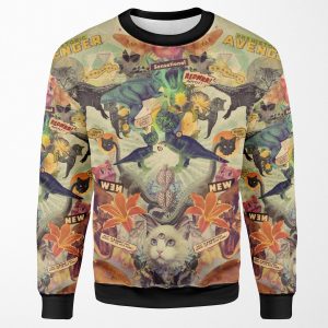 Meowosaurus All-over-print Unisex Sweatshirt