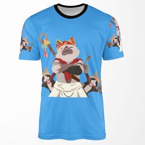 Meowscular Chef And His Crew All-over-print T-shirt