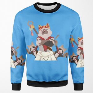 Meowscular Chef And His Crew All-over-print Unisex Sweatshirt