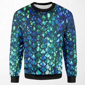 Mermaid Fish Scales And Shimmery Glimmer All-over-print Unisex Sweatshirt