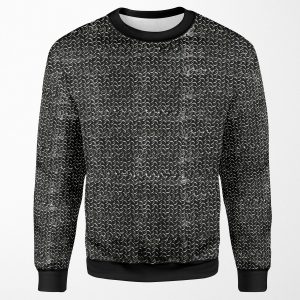 Metal Chainmail Medieval Halloween Costume Knight S Armor Art All-over-print Unisex Sweatshirt